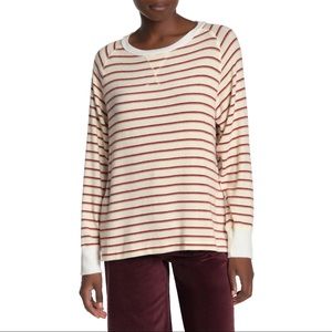LNA Plush Jamie Striped Sweatshirt